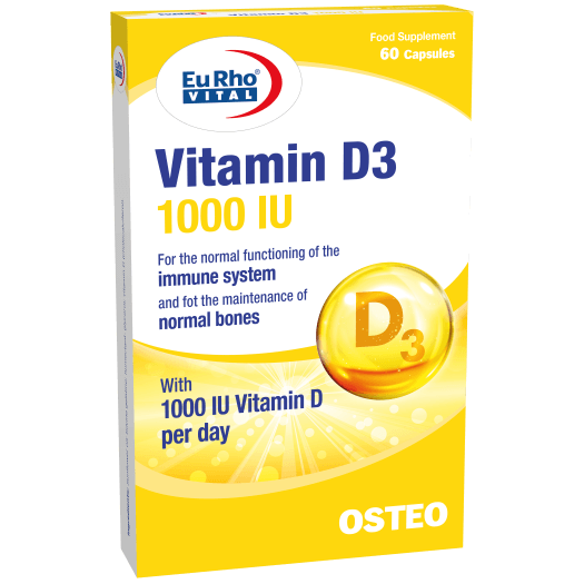 ویتامین D3 هزار واحد EuRho Vital